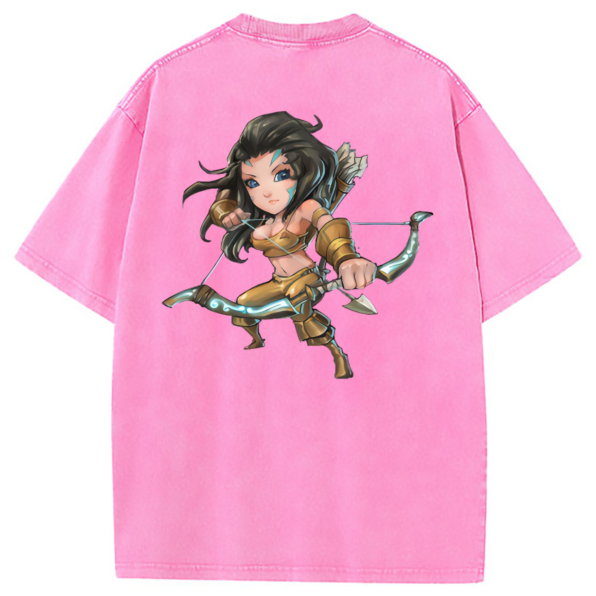 （画像用） リーグ・オブ・レジェンド League of Legends LOL 綿100% ヴィンテージ風 半袖Tシャツ（背面プリント）